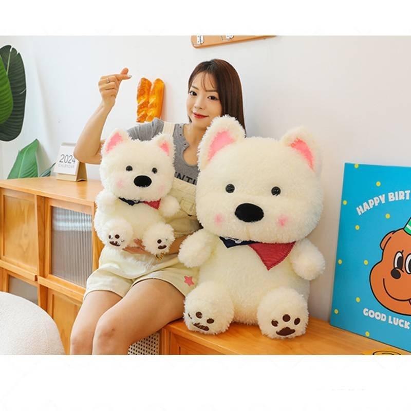 Adorable West Highland Terrier Plush Toy Soft Dog Stuffed Animal Perfect Birthday Gift