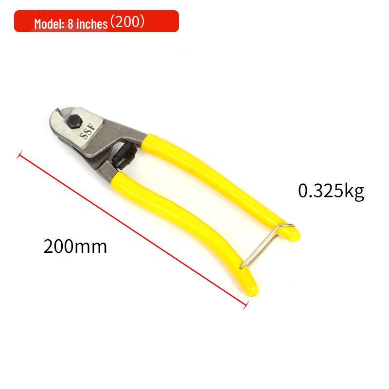 Heavy-Duty Steel Cable and Wire Cutters for Electricians, Multiple Specifications Available
