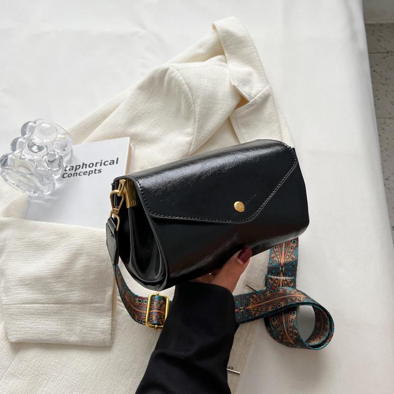 

Новая роскошная простая высококачественная женская сумка из искусственной кожи с широким ремешком