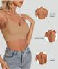 8-Color Seamless Backless U-Shaped Halter Bra for Women