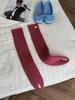 Women's Velvet Thickened White Stirrup Leg Warmers: Warm, Versatile, Korean-Style for Autumn/Winter Ballet & Single Shoe Pairing.