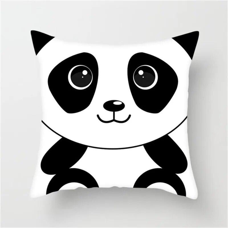 Sofa Schlafzimmer Niedlicher Panda Kissenbezug Nationales Schatz Kissen Decke Heimdekoration