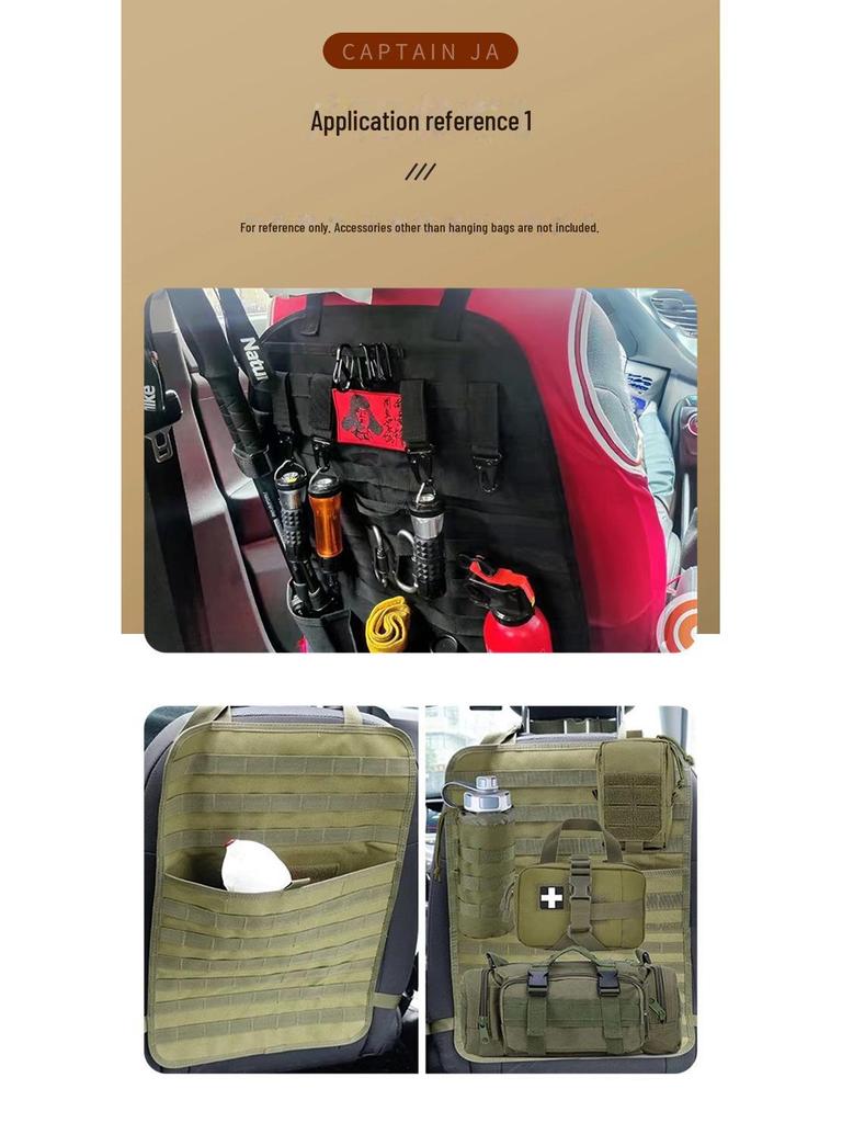 Tactical Car Seat Backrest MOLLE Storage Bag