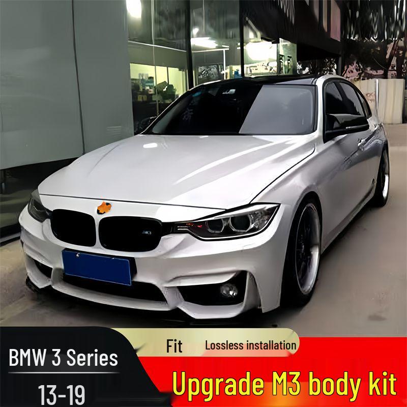 BMW 3 Series (2013-2019) M3 Conversion Kit: Front/Rear Bumpers, Side Bumpers, Hood & Fenders (F30/F35).
