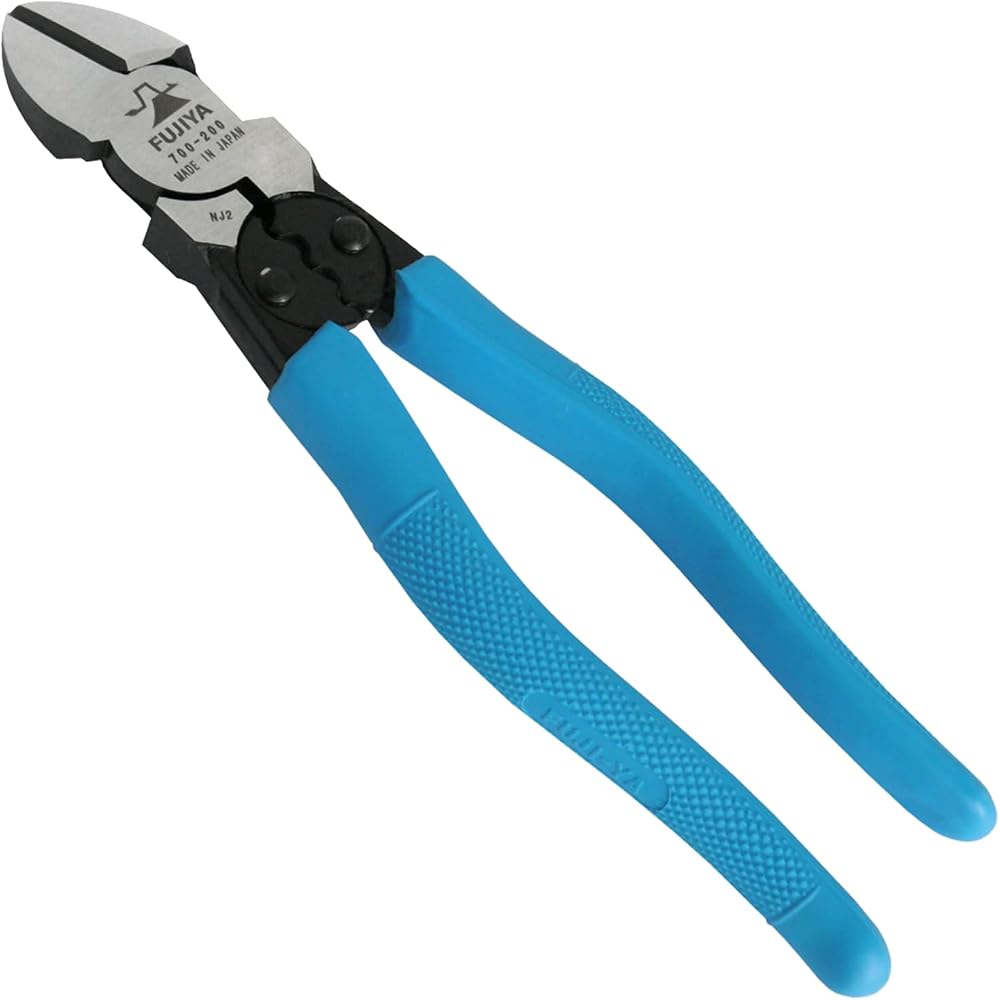 Fujiya (Fujiya) High Power Nipper (with simple crimping) 200mm, eccentric handle design for easy ...