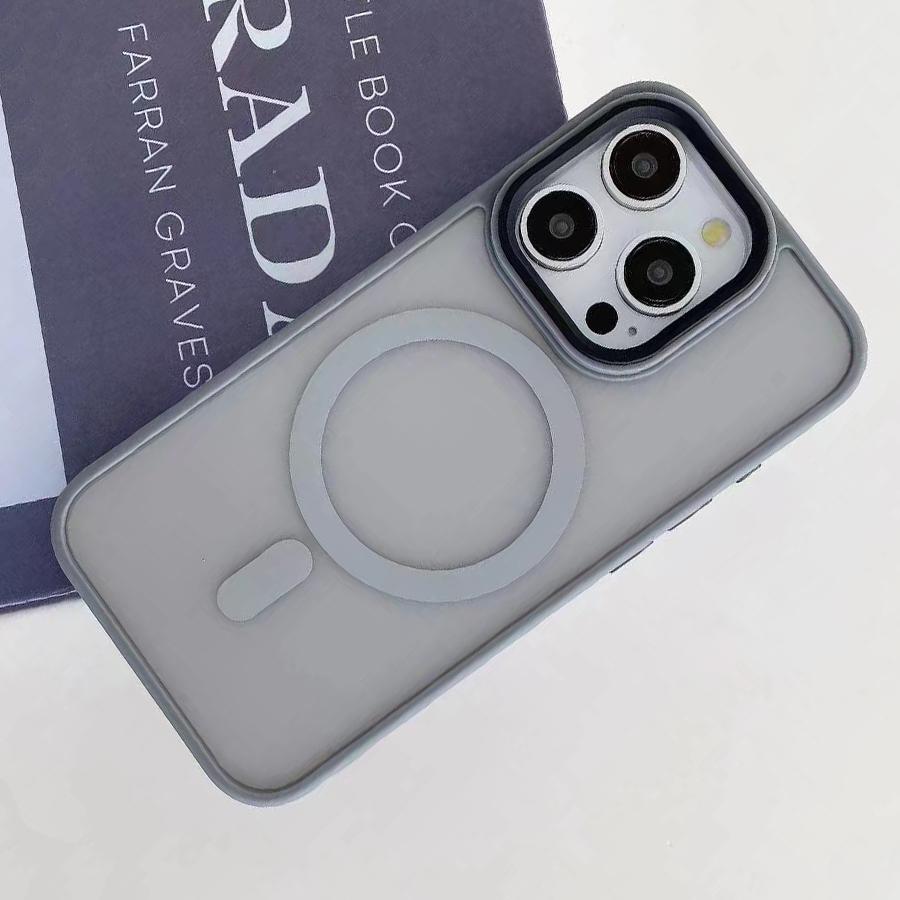 Magnetic For Magsafe Matte Translucent Frosted Phone Case For iPhone 16 15 14 13 12 11 Pro Max Plus Case Wireless Charging Cover