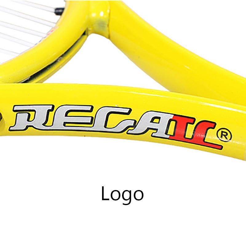 Spesiell tennisracket for tenåringer 23-tommers tennisracket i aluminiumslegering Sterk nylontråd for trening for barn