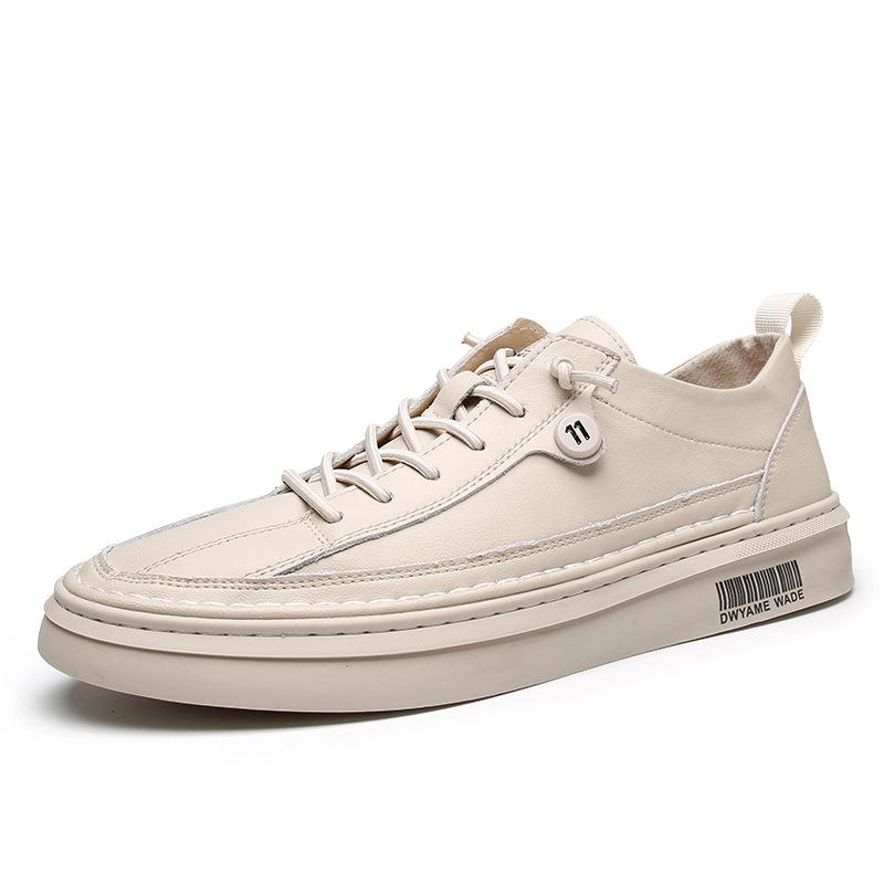 

2025 direct supply spring and autumn new casual fashion trend versatile white shoes British board shoes men 44