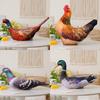 Soft Plush Animal Pillow With Realistic Design Featuring Colorful Rooster Hen And Bird Toys