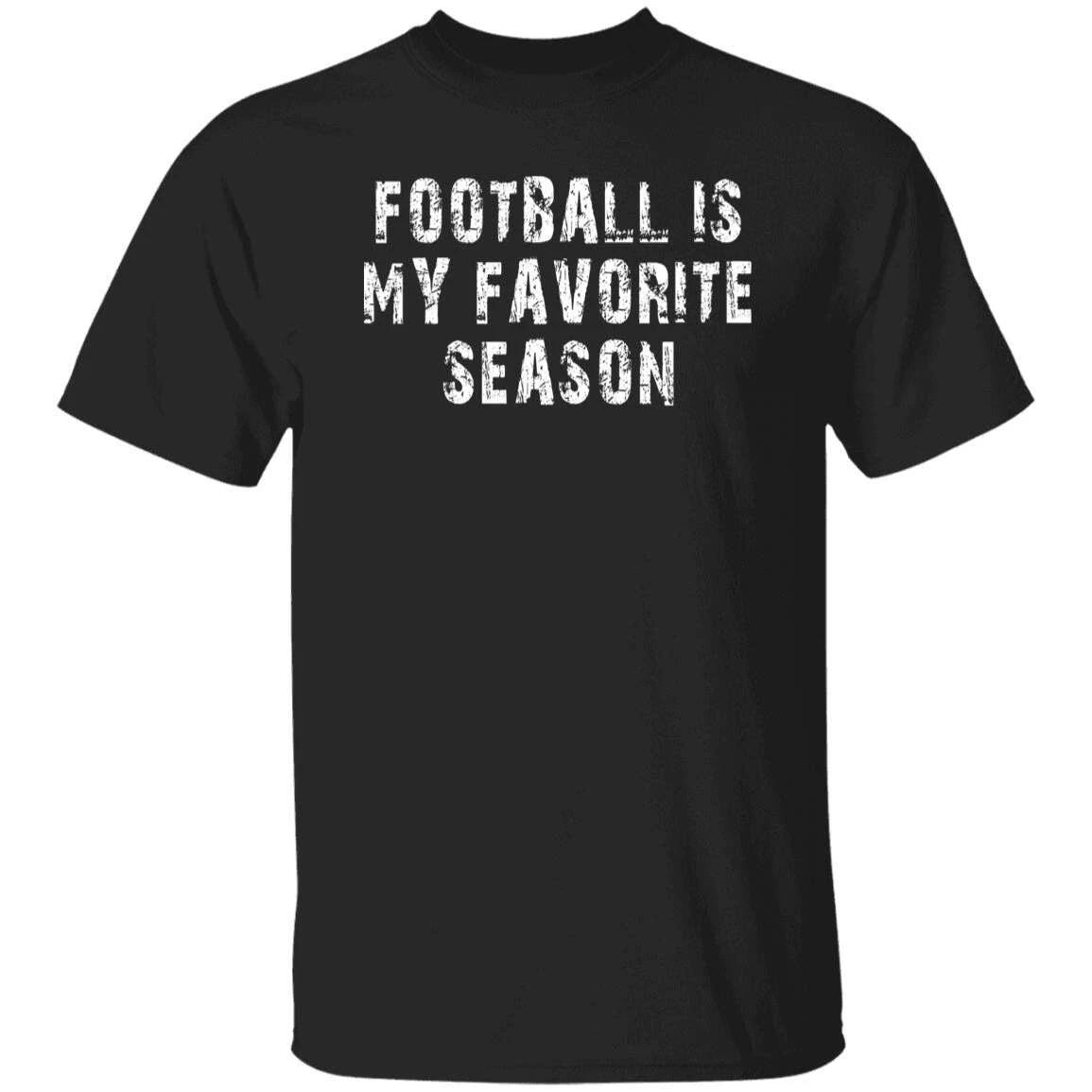 Football is my favorite season Unisex T-shirt football player black dark heather 3XL