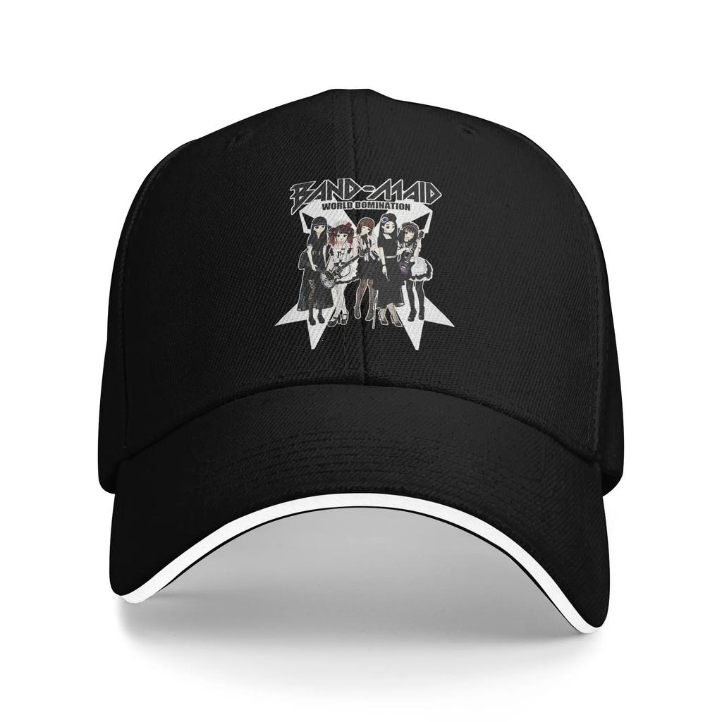 Band Maid Rock Music Baseball Cap Casual Sandwich Caps Unisex Women Breathable Hats Cap Sport
