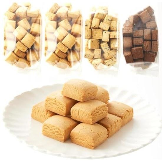 Soy Milk Okara Cookies Mamepuku 1kg Plain Cocoa Black Sesame Diet Snack Cookie Low Sugar Treat Large Capacity Sugar-Free Additive-Free