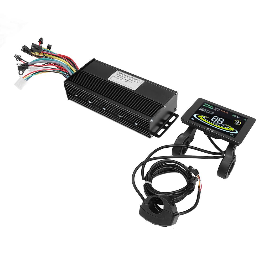 40A 3 Modes Sine Wave Controller with LCD Color Screen Display Panel Aluminum Alloy ABS Conversion Kit for Electric