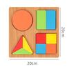 Holzpuzzle Montessori 3D Geometrische Formen Brett für Kinder Vorschule Lern Lernspiel Farbe Erkennung Spielzeug für Kinder