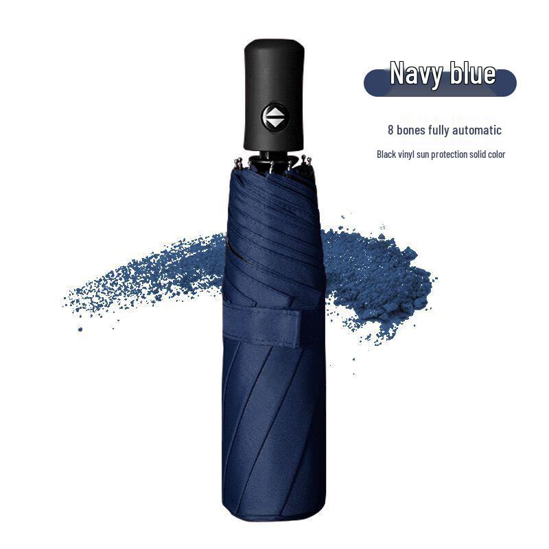 Portable Fully Automatic Double Folding Umbrella for Men & Women - Sun and Rain Protection, Reinforced Design