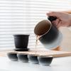 Travel Tea Set Outdoor Camping Portable Tea Set Black Pottery Kuaike Cup One Pot Two Cups Storage Bag Business Gifts