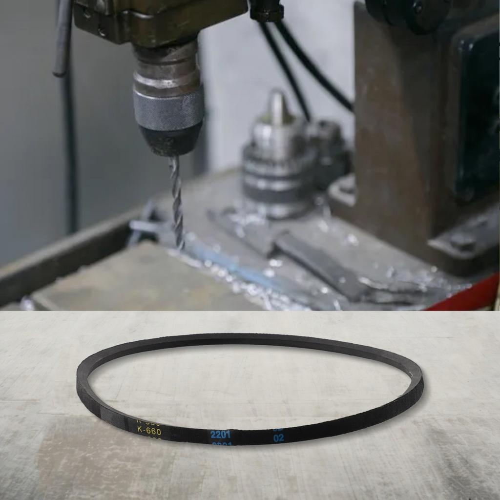 1 Pc Driving Belt Black Efficient For Drill Machines