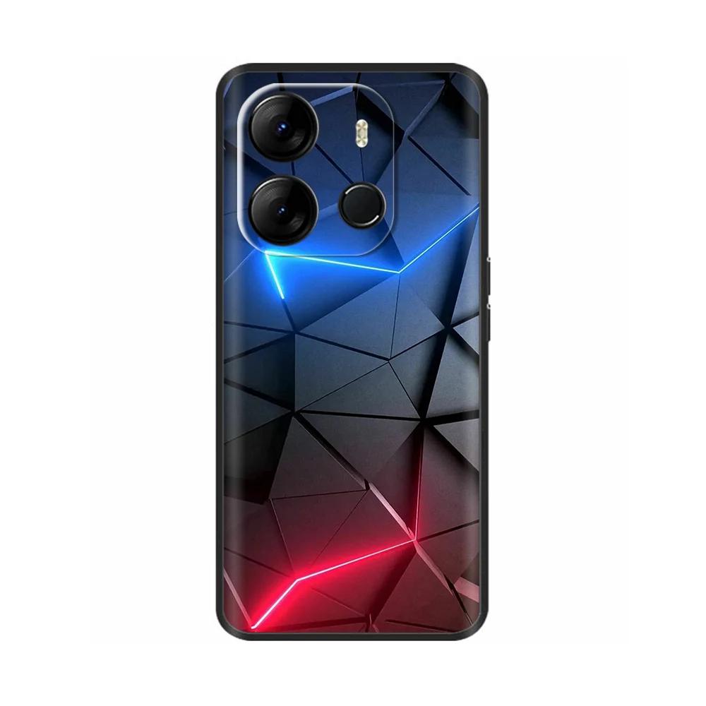 Für Spark Go 2023 Hülle Weiche Schwarze Silikon-Stoßstangenabdeckung Für Tecno Spark Go 2023 BF7n Abdeckung Capa Protect Handyhülle Etui