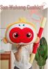 Cartoon Sun Wukong Monkey King Plush Toy with Golden Cudgel – Children's Cushion Doll