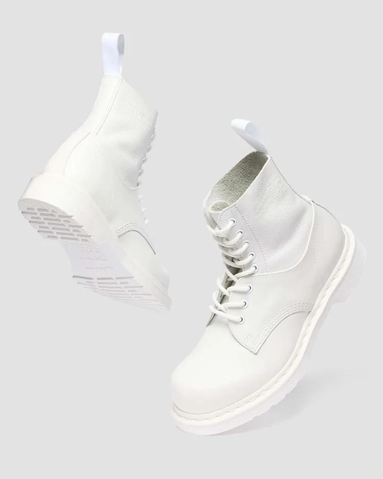 42282100 MM6 Maison Margiela Dr.Martens 1460 Twist 8 Holes Boots White (Men's)