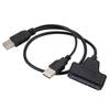 USB 2.0 to 2.5" SATA Hard Drive Data Cable Adapter - 22-Pin to SATA 7+15