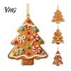 Christmas Tree Hanging Trinkets Gingerbread Pendant, Double-sided Acrylic Ornament for Decorative Party Favors Holiday Home Decor And Car Rearview