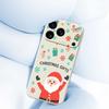 For iPhone 17 Pro Case Christmas Gifts Pattern Printing Straight Edge TPU Phone Back Cover
