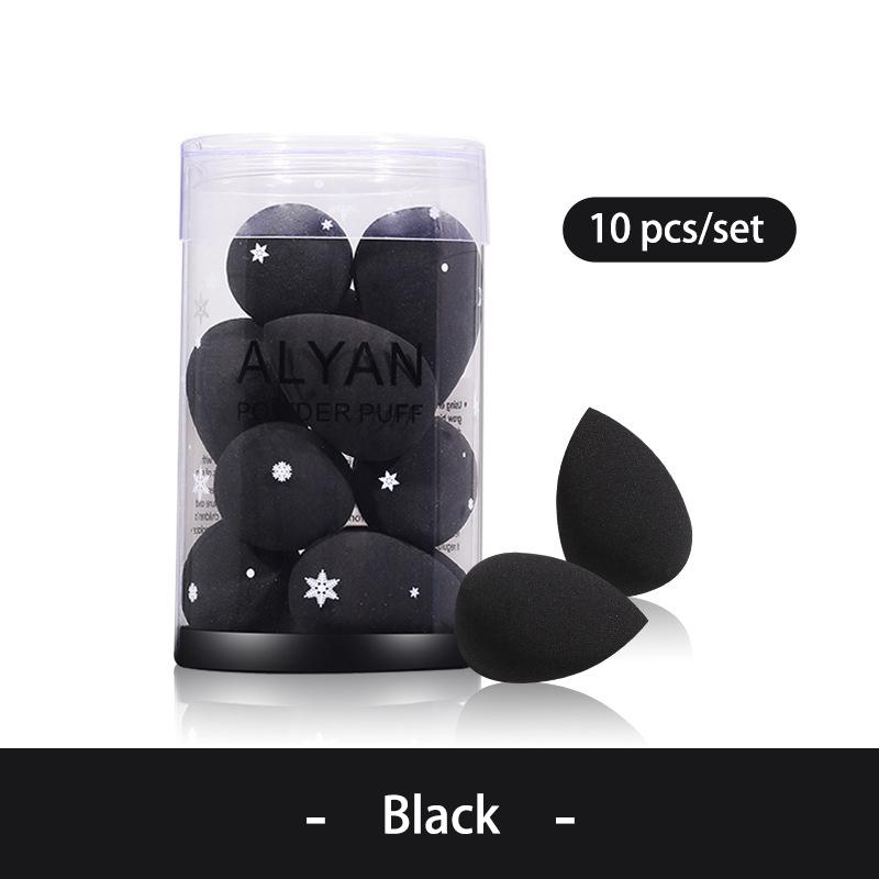 10 pcs/set Mini Beauty Egg Makeup Sponge Cosmetic Puff Dry Wet Makeup Sponge Puff Cushion Foundation Powder Make Up Accessories