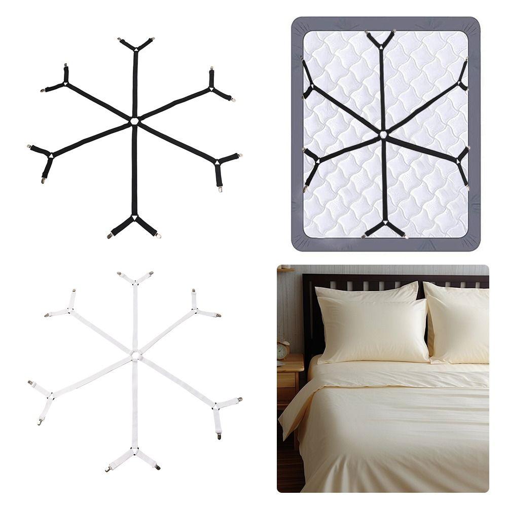 12 Clips Bed Sheet Holder Nylon Fixing Strap Grippers Fasteners Cover Mattress Clip Blankets