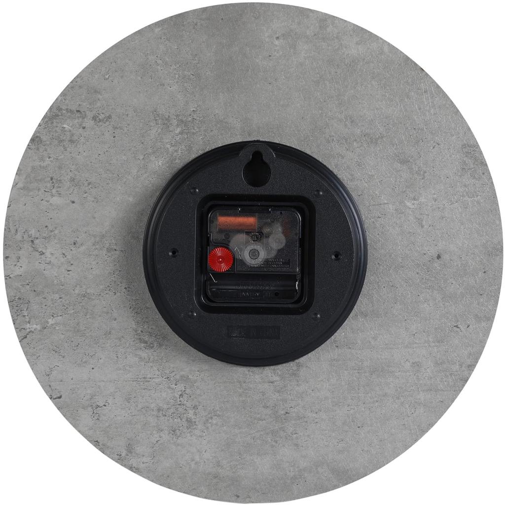 Nbdeal Wall Continuous Second 31cm Medium Density Dark Gray Clock, Radio-Controlled Clock, Hand, Diameter, Quiet, Body/MDF Fiberboard, Needle/Wooden