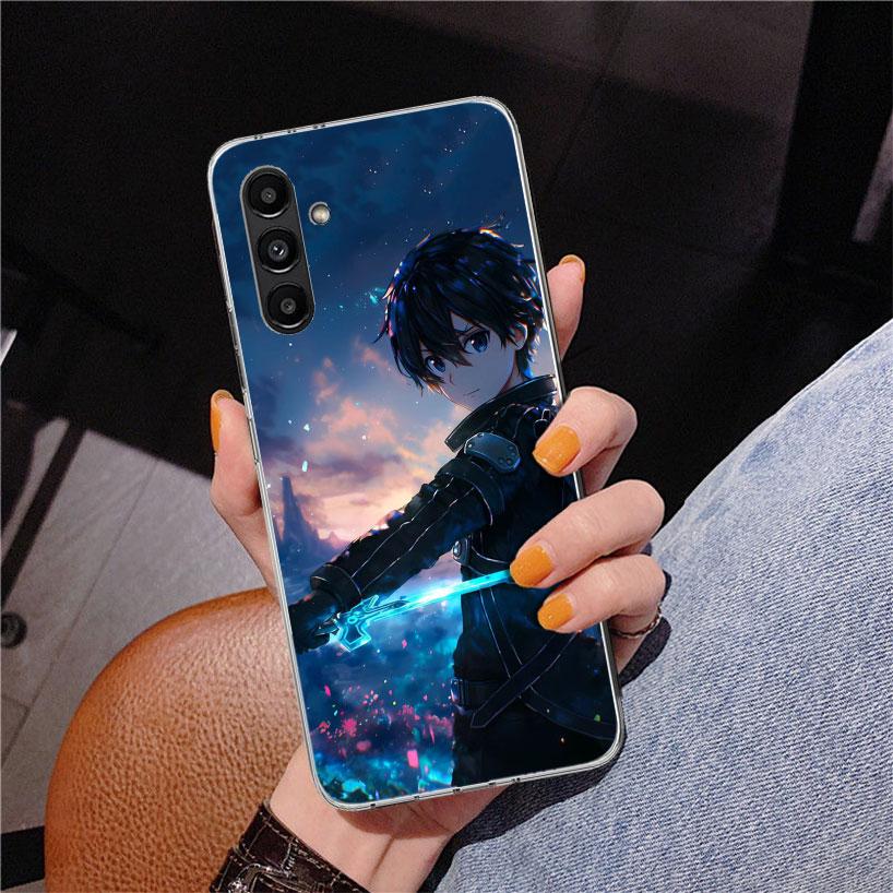 Sword Art Online Kirito Phone Case For Samsung Galaxy A17 A16 A15 A14 A13 A57 A56 A55 A54 A53 A37 A36 A35 A34 A33 A26 A25 A24 A2