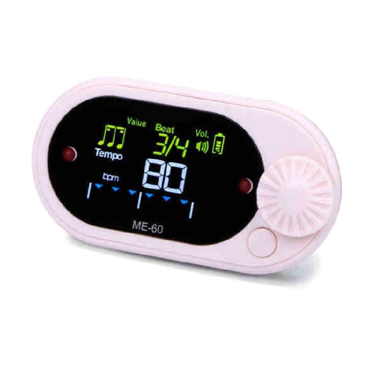 

Adjustable Beat Metronome Music Training Accessory Music Practice Tool Quiet Metronome ABS Texture for Music рожевий