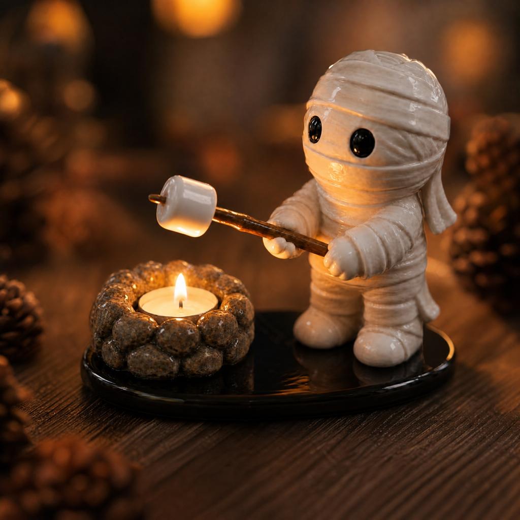 Halloween Candle Holder Decorative Candlestick for Party Decor