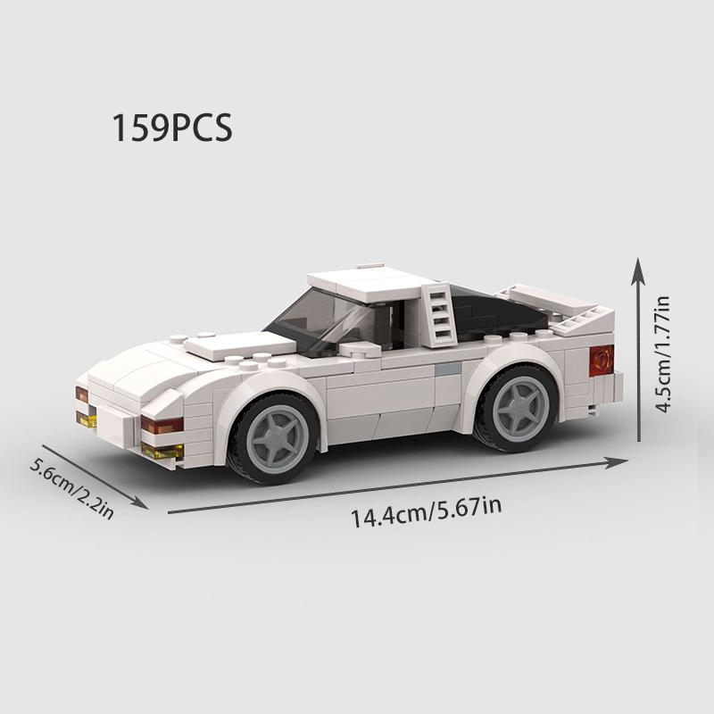 Moc F1 City Speed Sports Racing Car Building Blocks Brick R34 Rx-7 Vehicle Supercar Fast & Furious Mk4 Supra Kids Toys