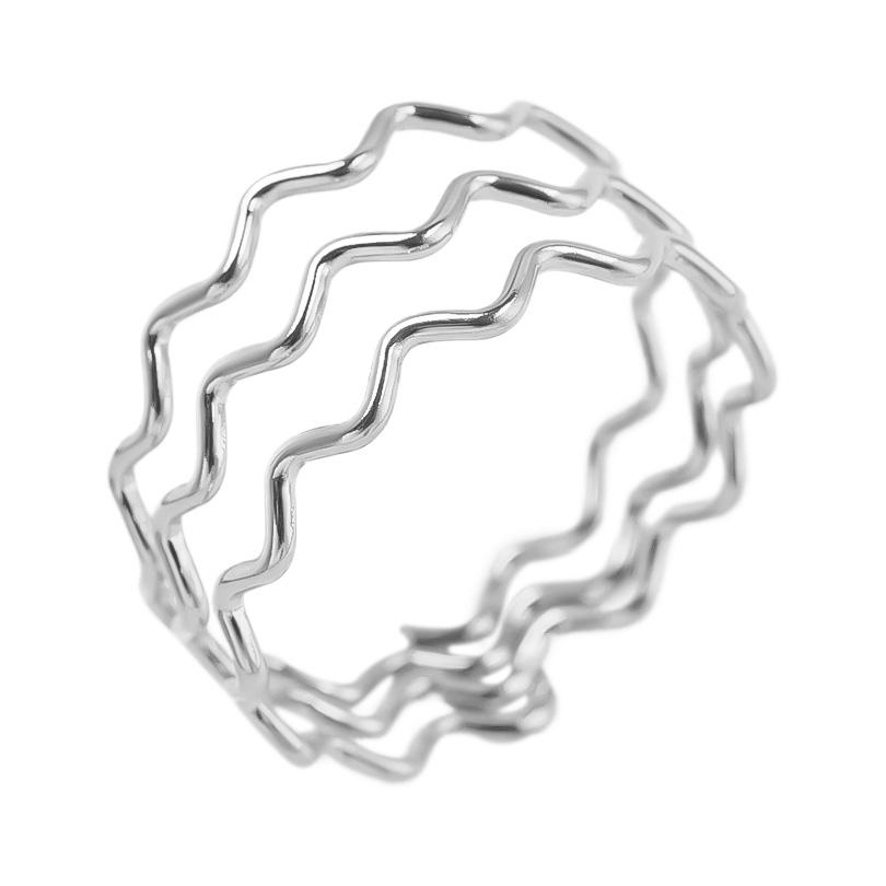 Geometria Semplice Moda Acciaio Inossidabile Anelli Aperti Per Donne Uomini Accessori Colore Argento Cuore Sole Rotondo Base Vuota Fai da Te Anillos