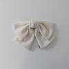 MIDNIGHT MOMENT Tweed Ribbon Pin - Ivory
