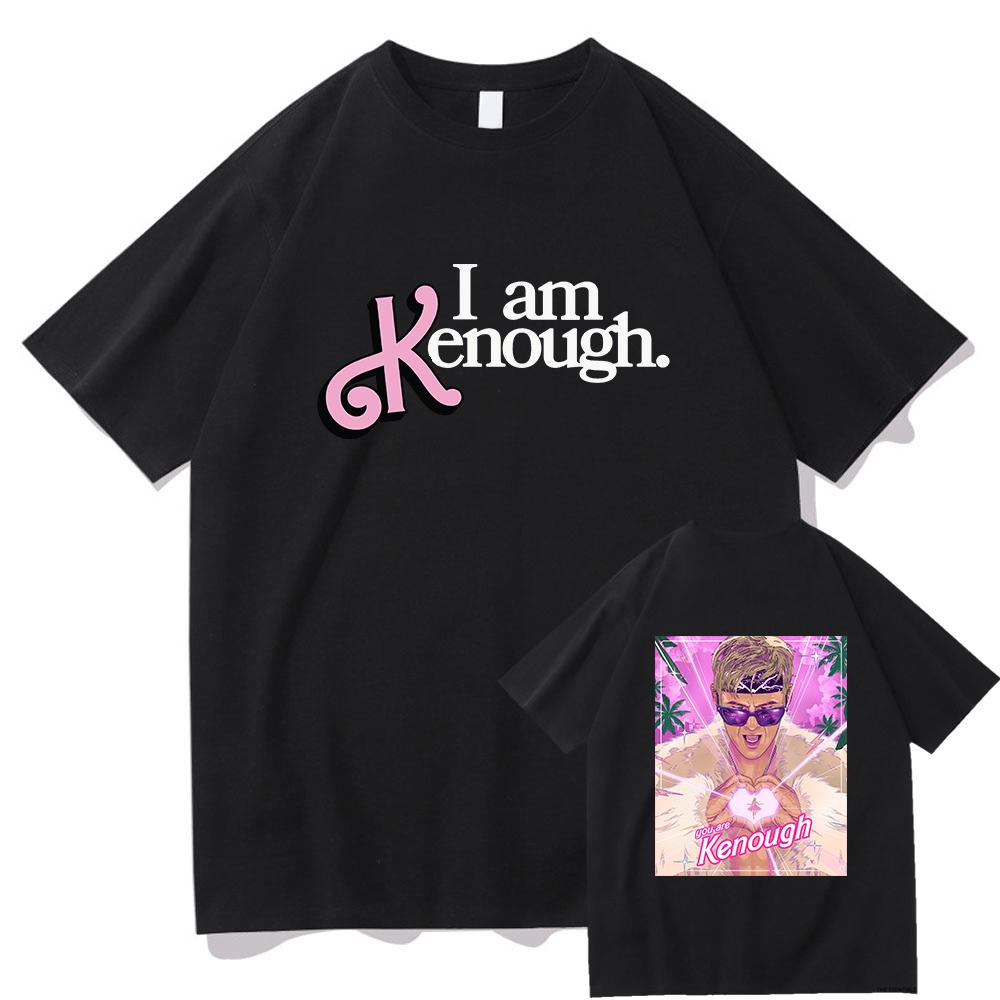 Футболка I Am Kenough модная женскаяунисекс эстетичная футболка Kawaii You are Kenough унисекс высококачественные хлопковые футболки песочного цвета Корея 2XL 1963₽