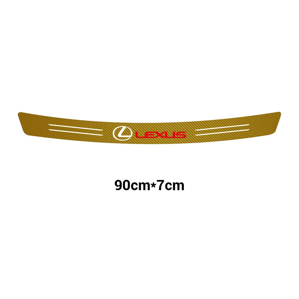 1Pcs Car Styling Rear Bumper Trunk Tail Lip Vinyl Carbon Fiber Stickers For Lexus RX350 GS NX UX RX300 CT200H GX460 ES IS 250 RX IT8