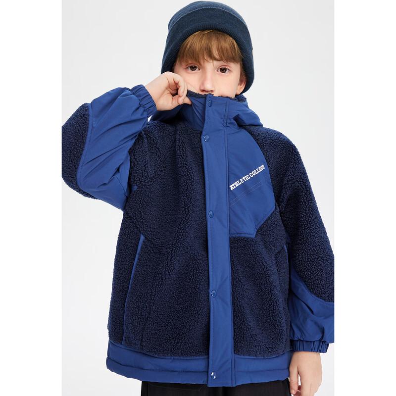MiniPeace Boys' Faux Fur Hooded Winter Jacket