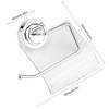Edelstahl Kunststoff Toilettenpapierhalter Edelstahl Saugnapf Toilettenpapierhalter Wasserdicht Silber Transparent