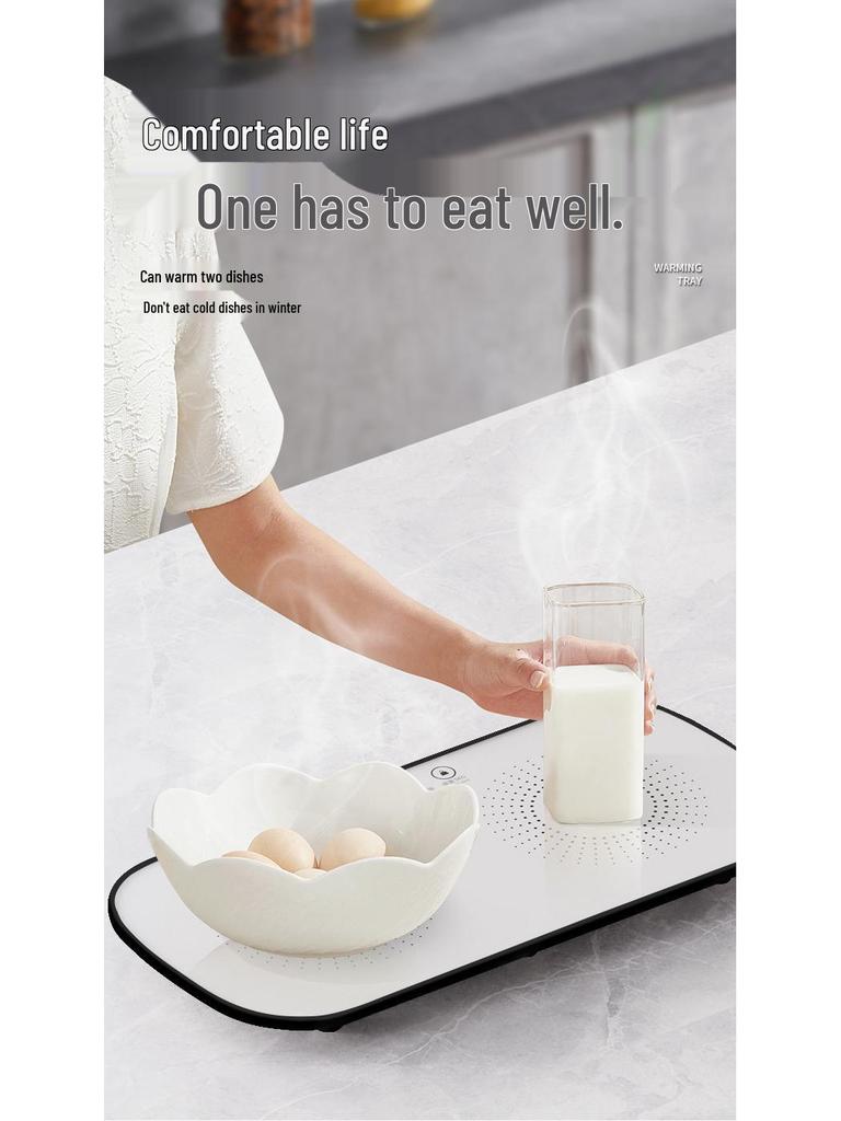 Multi-Functional Smart Warming Plate: Keeps Dishes, Milk & Food At a Constant Temperature