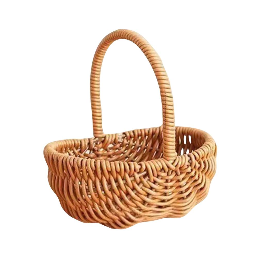 Handmade Imitation Rattan Flower Basket,gift Basket, Fresh Flower Arrangement Basket