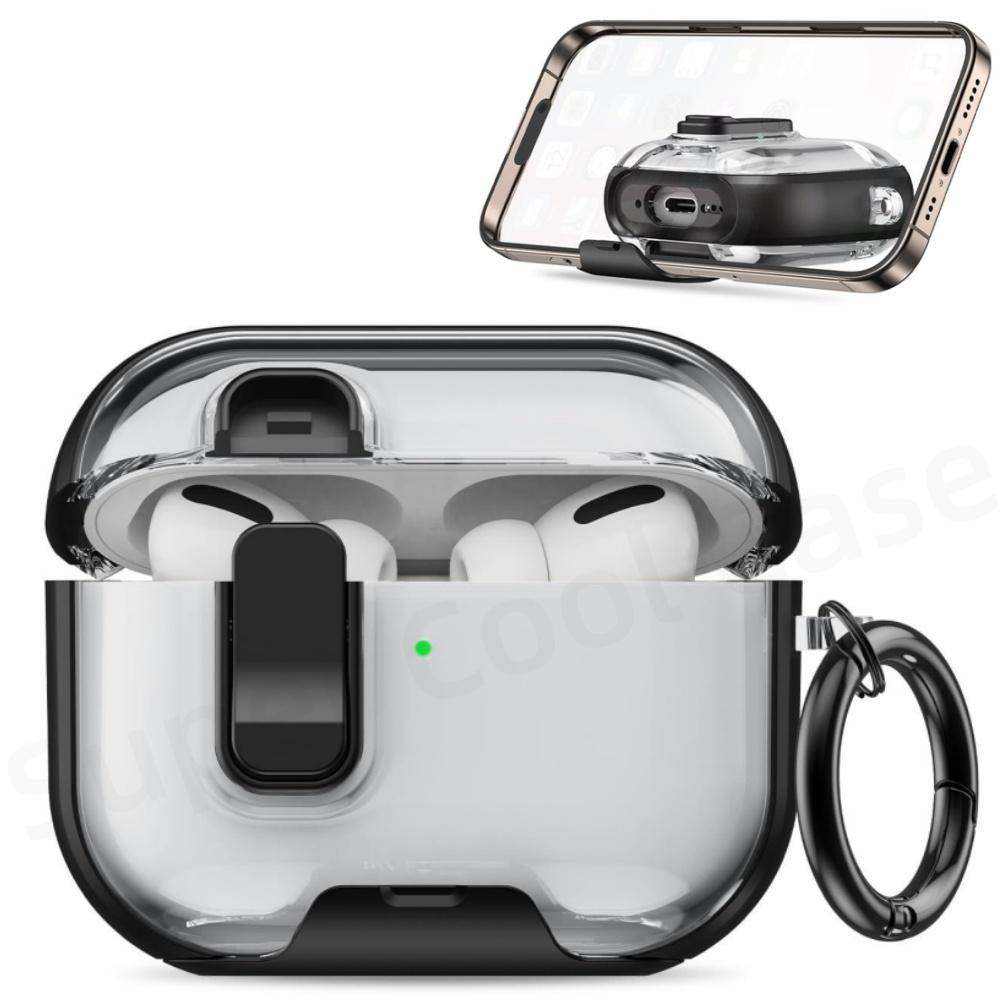 For AirPods Pro 3 Case 2025 with Phone Stand&Cleaner Kit Protective Cover for AirPods Pro 3 with Keychain for Airpods Pro 3 Case
