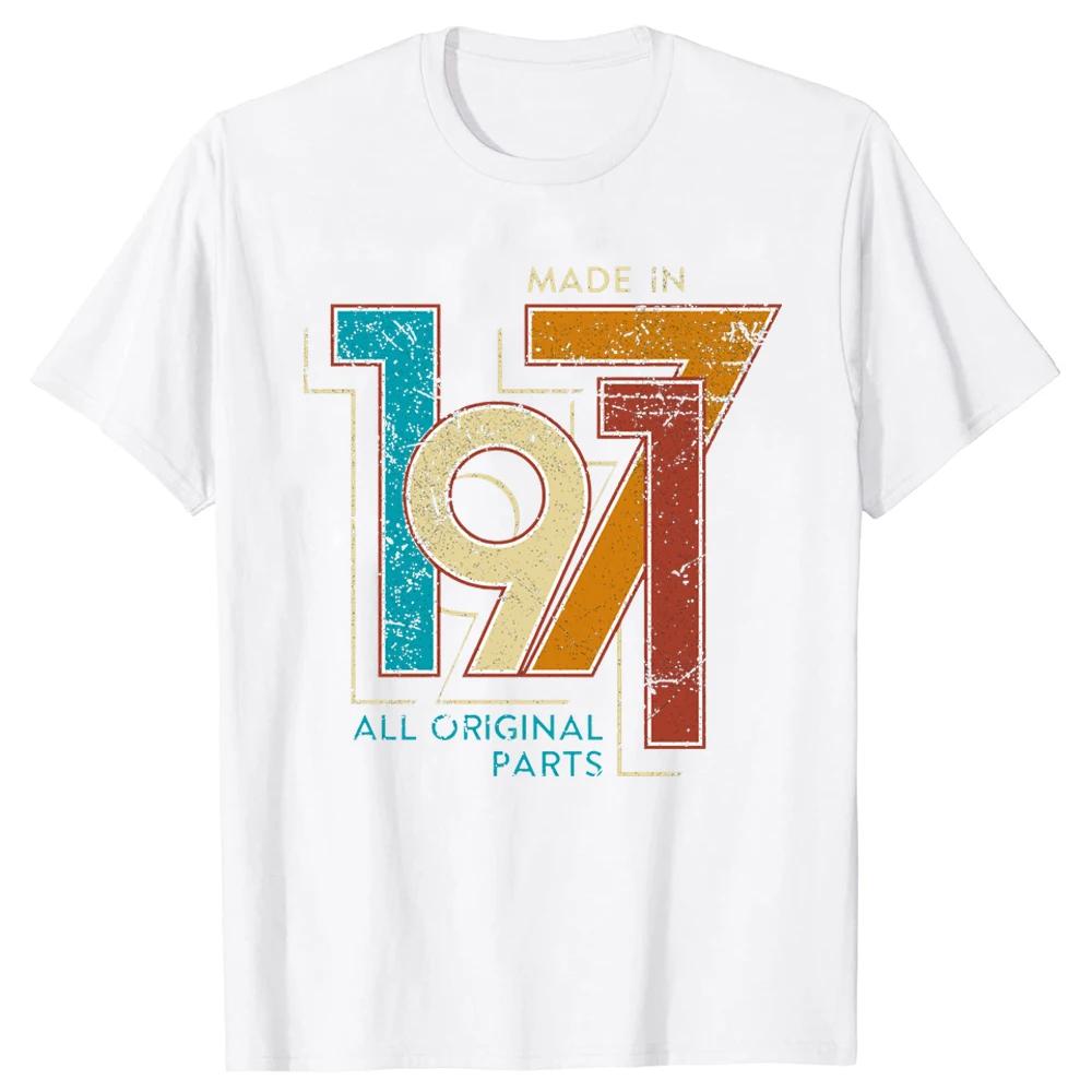 Male Limited Edition Made In 1971 Vintage TShirt Streetwear 54th Birthday Gift Tshirt Short Sleeve Cool T Shirt Cotton Tee Tops