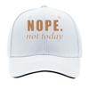 NOPETOTDAY Unisexs Classic with NOPE not today Print  Soft Breathable  Mixed Colors for Outdoor  Sandwich Baseball Cap