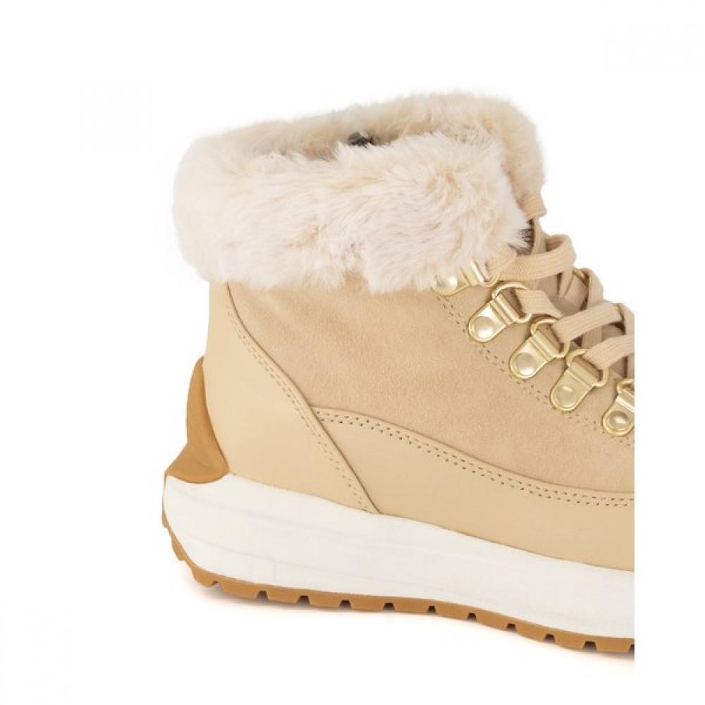 Daks Women Comfort Fur Boots  Light Beige  Dlb311da30