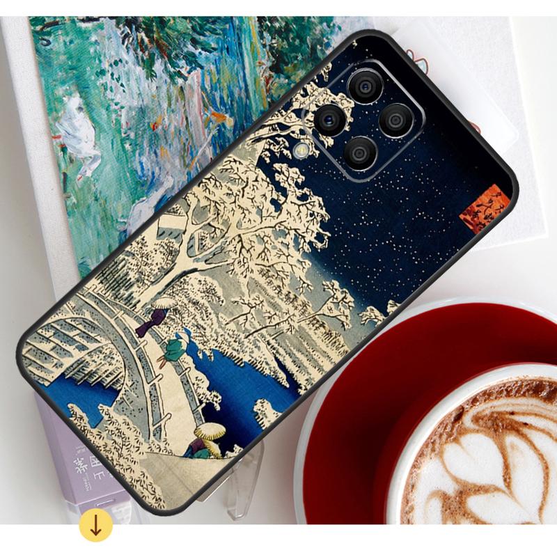 Japanese Style Ukiyo-e Art Case For Samsung Galaxy M54 M23 M20 M32 M52 M56 M16 M36 M34 M14 M35 M55 M15 M11 M31 M13 M53