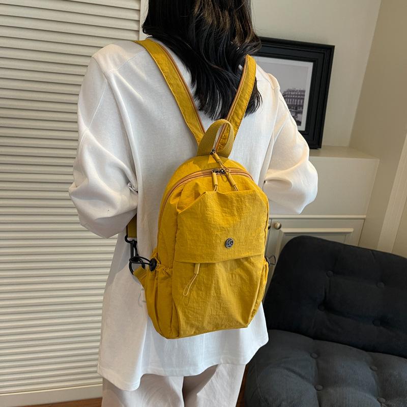 Backpack Simple Versatile Messenger Bag Men'S And Women'S Outdoor Travel Bag Light Commuter Student School Bag