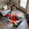 Football Player Action Area Rug Design for Study room Entryway Dining Room Balcony Antislip Carpet Decorate Offices Best for Christmas