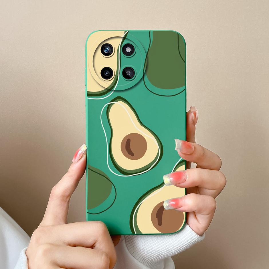 Für OPPO Realme 11 4G Handyhülle Niedliche Cartoons Stil Muster Flüssigsilikon Hülle Für Realme11 4G Stoßfest Populäre Hüllen